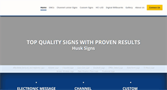 Desktop Screenshot of husksigns.com