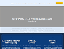 Tablet Screenshot of husksigns.com